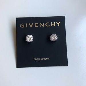 Givenchy cubic zirconia round earrings